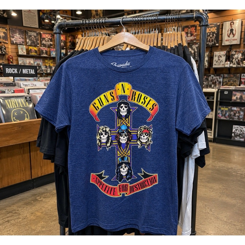 Guns N Roses Appetite For Destruction  Bravado Retro Oficial T-Shirt Adult Small